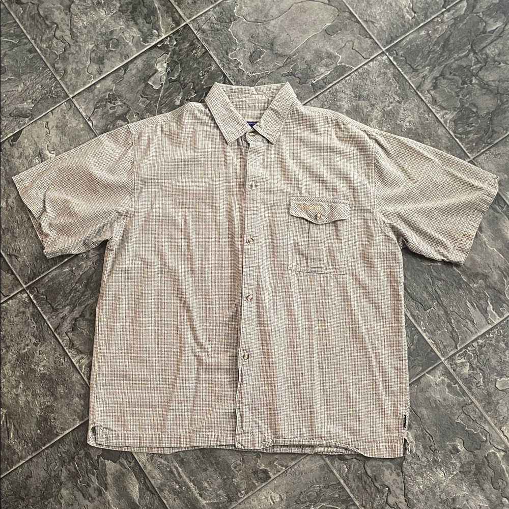 VINTAGE WESTBEACH Men's Short-sleeve Checkered Shirt Grunge Indie Skate Surf Y2K